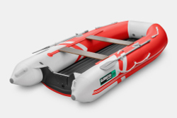 Надувная лодка GLADIATOR E350S красно-белый