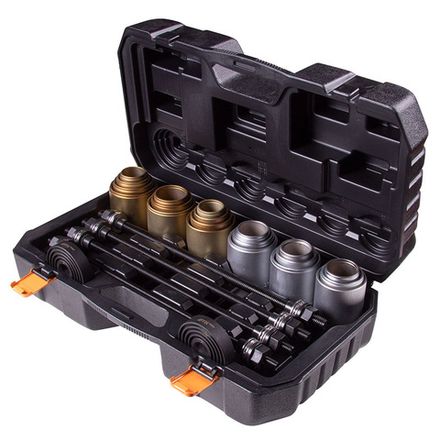 Цена на AFFIX (AF11020026C) Набор оправок для монтажа и демонтажа сайлентблоков, кейс, 26 предметов