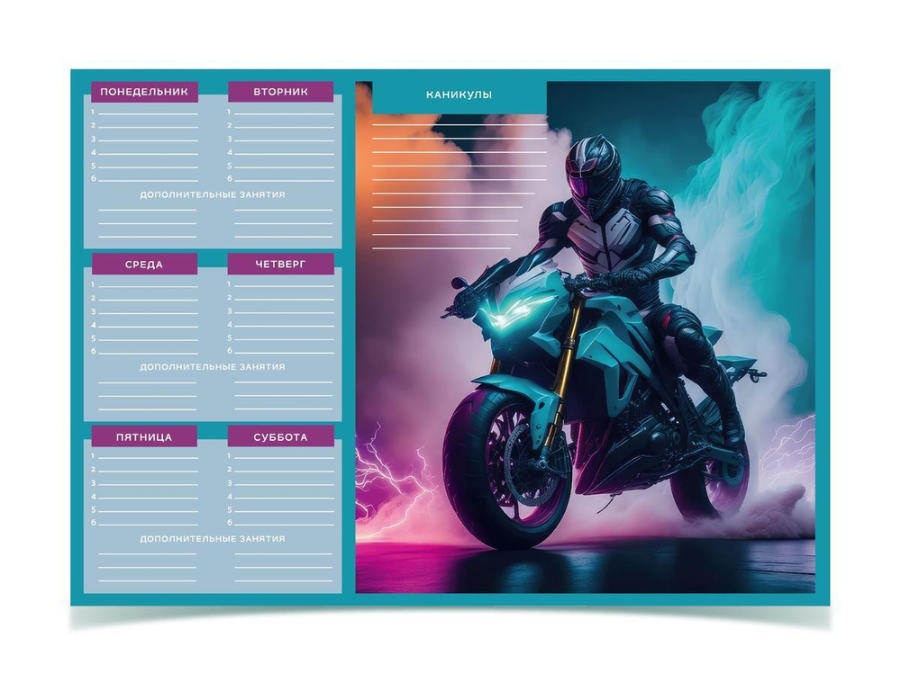 Расписание уроков А4 "Скорость" (Schoolformat)