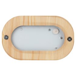 Светильник ЭРА НБО 04-60-021 Кантри дерево/стекло IP54 E27 max 60Вт 232х140 овал орех