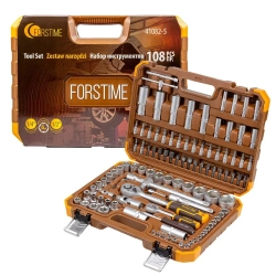 Набор инструмента 108пр. 1/2'',1/4''(6гр.)(4-32мм) FORSTIME FT-41082-5