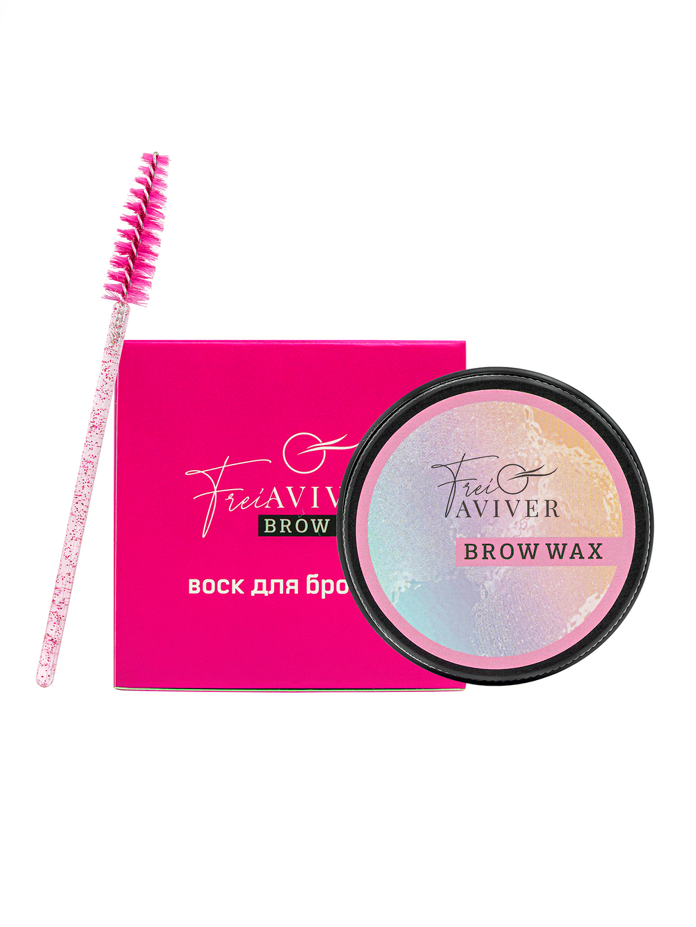 FreiAVIVER Воск для фиксации бровей Brow Wax (розовый), 25 гр