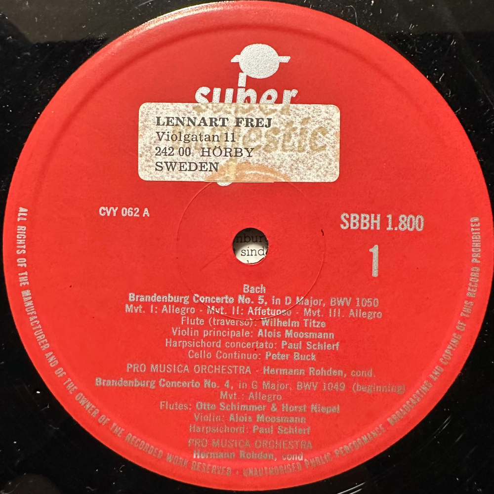 Бах - Бранденбургские концерты (Франция)