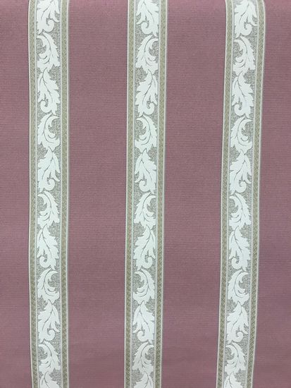 ОБОИ ART винил вспененный на флизе 1,06х10/цвет.флиз HISTORY полоса роз