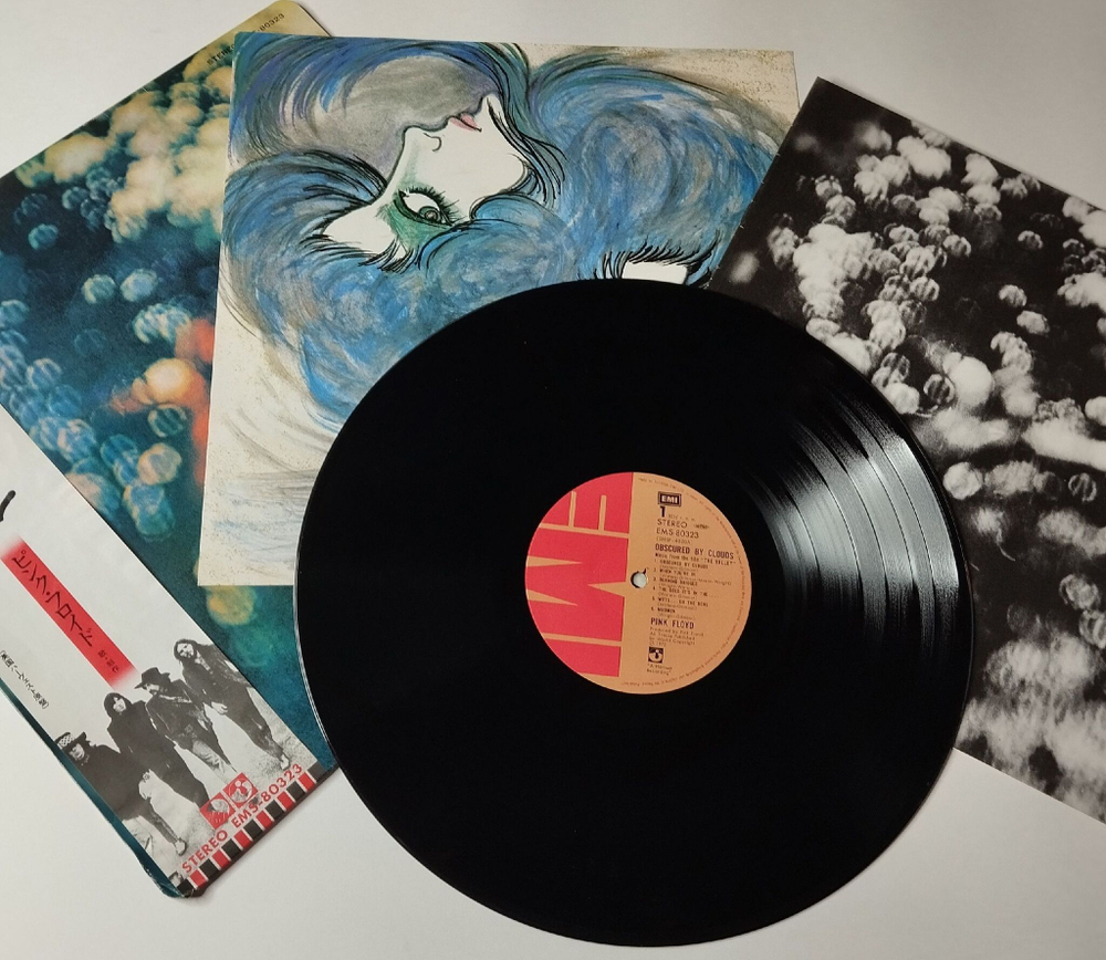 Винтажная виниловая пластинка LP Pink Floyd Obscured By Clouds (Japan 1974) (Obi) Mudmen