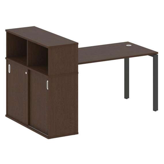 Метал Систем Стол письменный с шкафом-купе на П-образном м/к БП.РС-СШК-3.3 Т