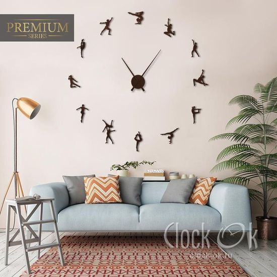Настенные 3D часы Художественная гимнастика