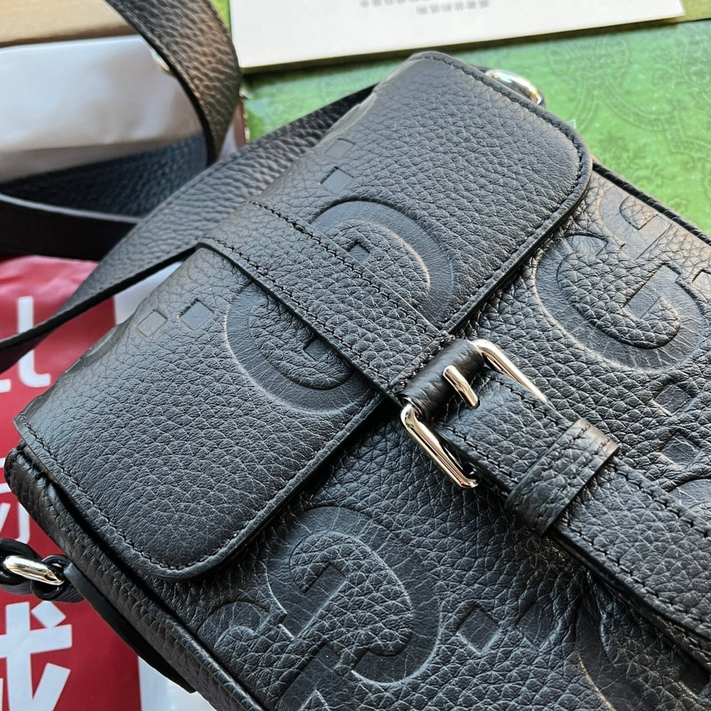 Gucci Jumbo GG Messenger Bag 18 cm