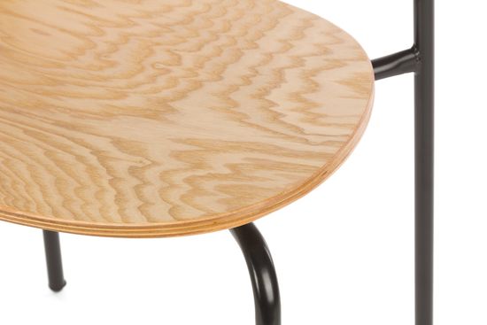 Стул металлический с деревянным сиденьем и спинкой CH88 Wood