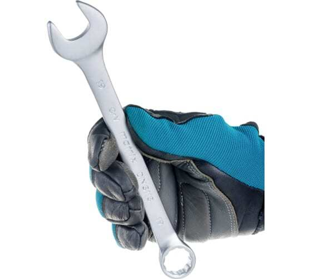 НАБОР КЛЮЧЕЙ КОМБ. MATRIX 8-19ММ CRV МАТОВЫЙ ХРОМ 8ШТ 15406