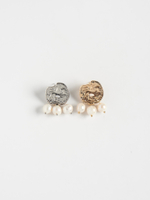 Серьги "Pearl Coin" Bicolor