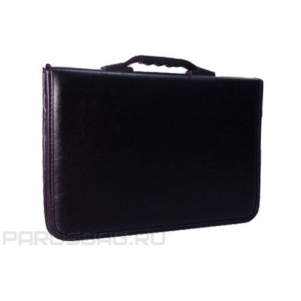 Папка деловая Спейс Dublin, кожзам, ручка-трансформер, черная