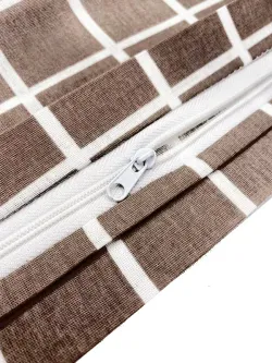 Наволочка комплект 2шт поплин Сказка "Анна" 45х45 см на молнии