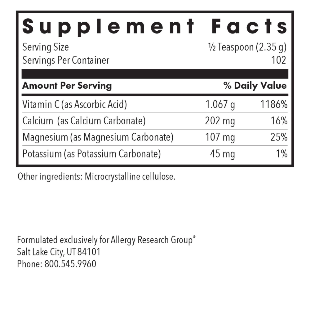 Buffered Vitamin C Powder 240 гр. Allergy Research Group