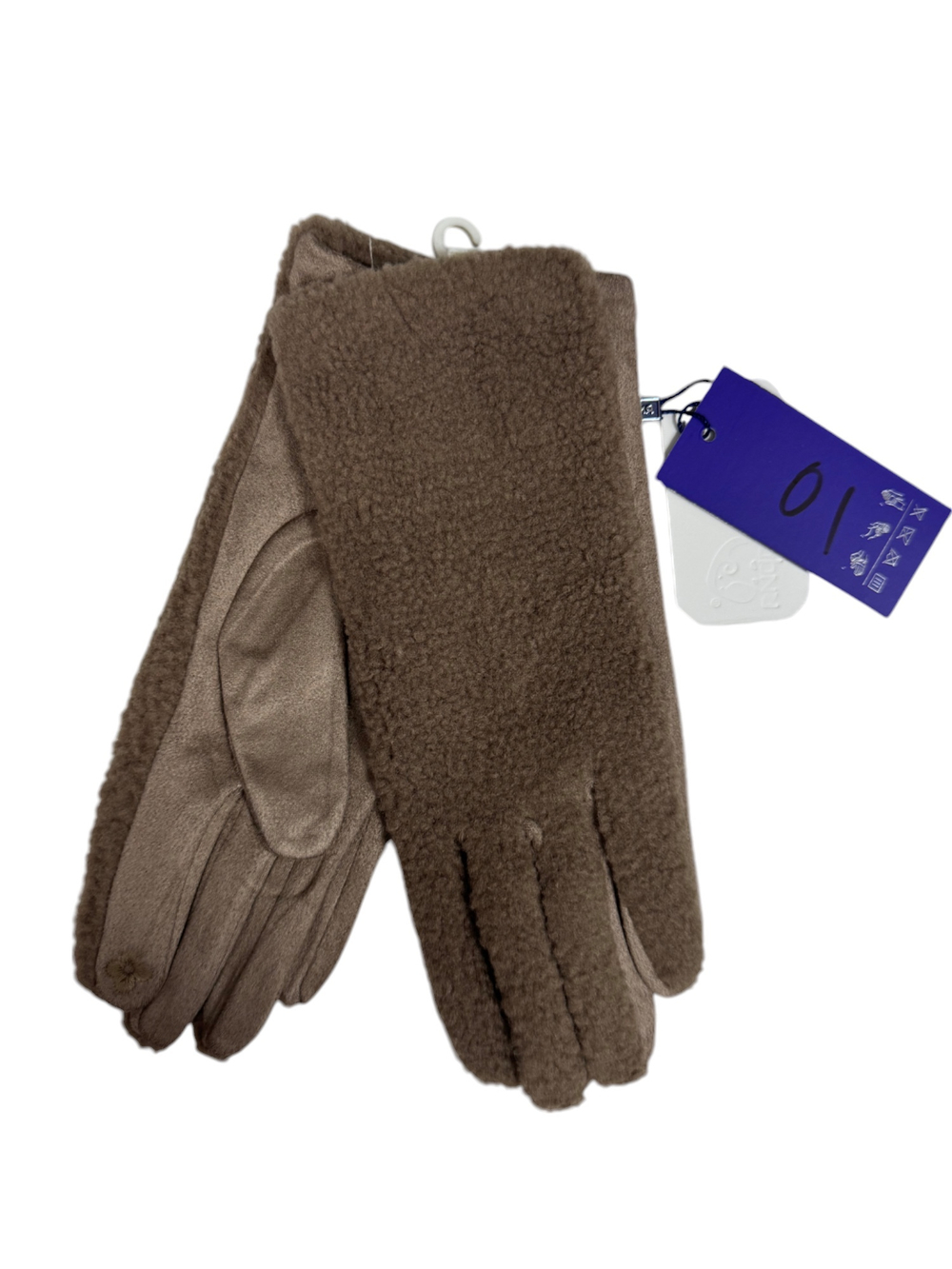 Перчатки. Женские. Верх: Текстильные. Подклад: Плюш-флис. Сенсорные. В упаковке 12 шт, разные цвета.