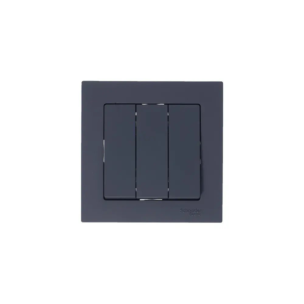 ATLASDESIGN 3-клавишный ВЫКЛЮЧАТЕЛЬ, сх.1+1+1, 10АХ, механизм, ГРИФЕЛЬ