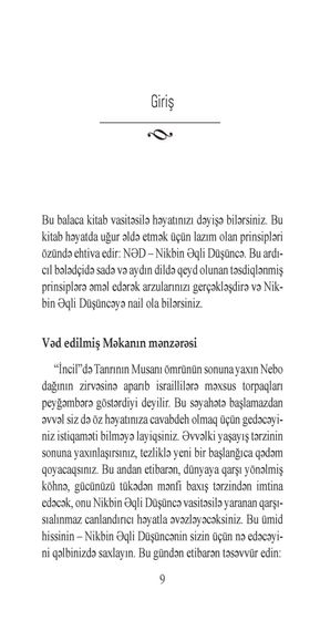 Nikbin düşüncənin açarı