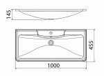 Тумба с раковиной BelBagno ALBANO 100 PIA Bianco Lucido