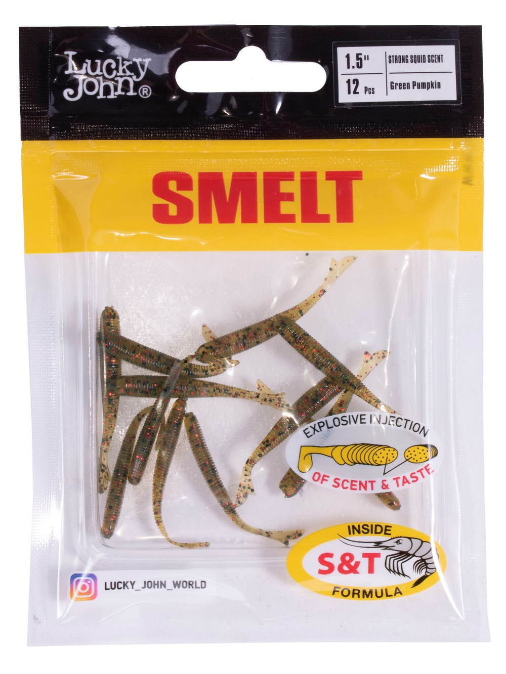 Слаги съедобные искусственные LJ Pro Series Smelt 1,5in (03.80)/PA03 12шт.