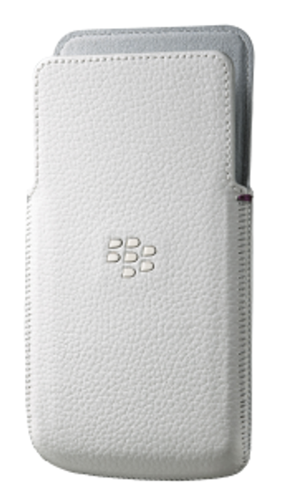 BlackBerry Чехол Z30 Leather Pocket White