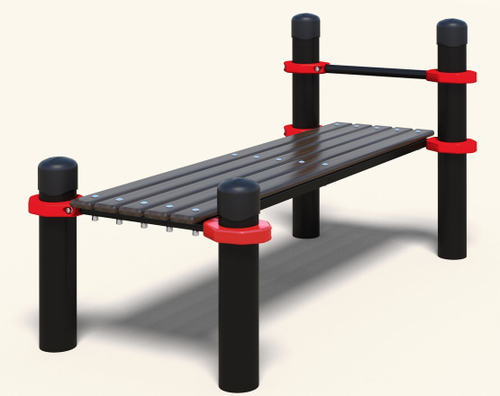 Лавочка для пресса с перекладиной (PAW-28)