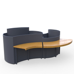 Скамейка Плантер с вазонами