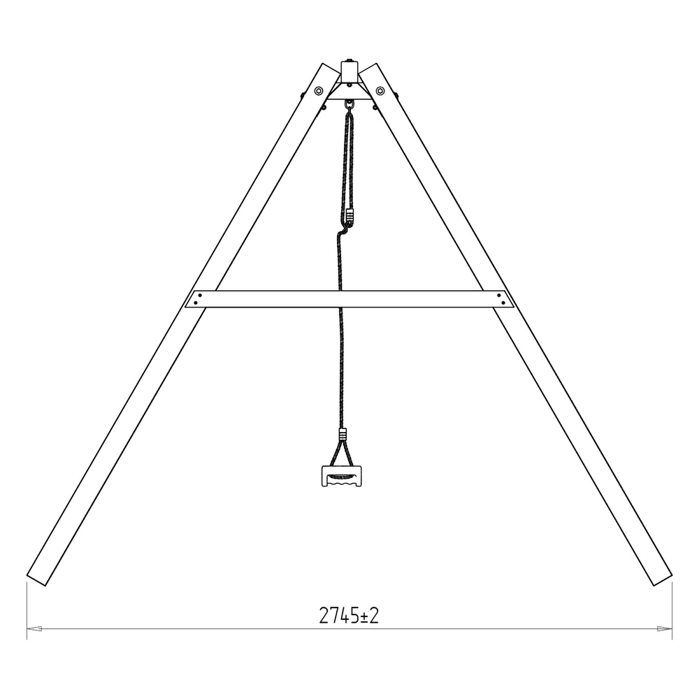 Деревянные качели P911