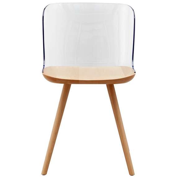 Стул Bjorg с прозрачной спинкой