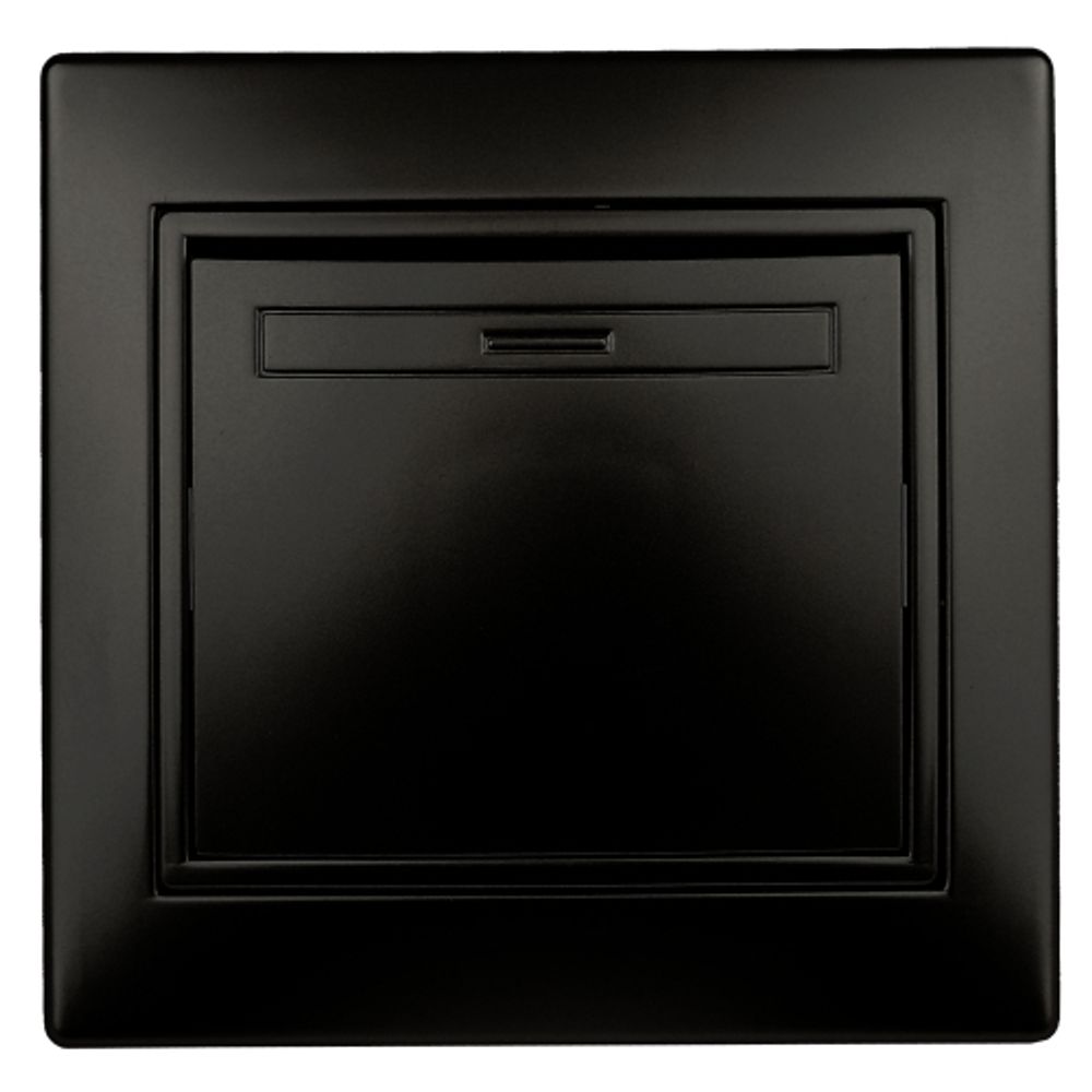 Выключатель Intro Plano 1-101-05 одноклавишный,10А-250В, IP20, СУ, антрацит | Intro