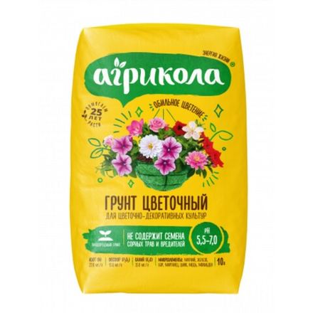 Грунт АГРИКОЛА  Цветочный 10 л (1/1)