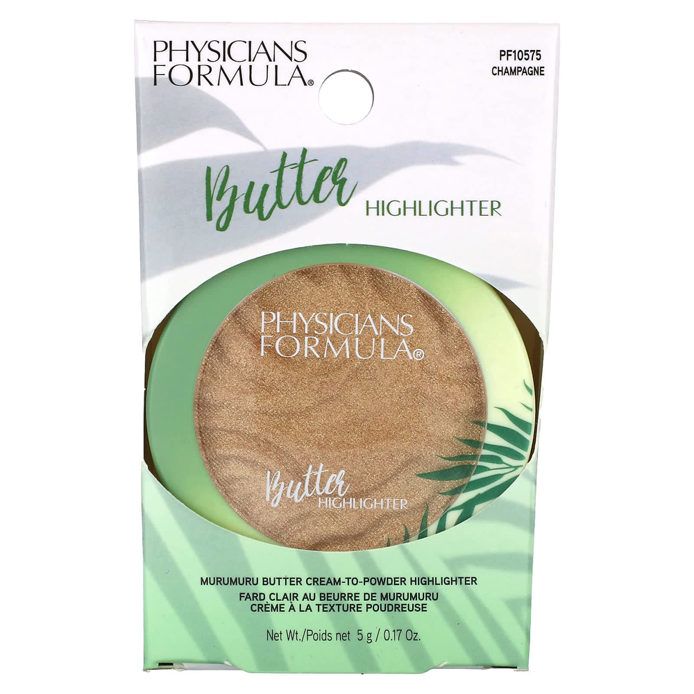 Physicians Formula, Butter Highlighter, крем-пудра, хайлайтер, PF10575, шампанское, 5 г (0,17 унции)