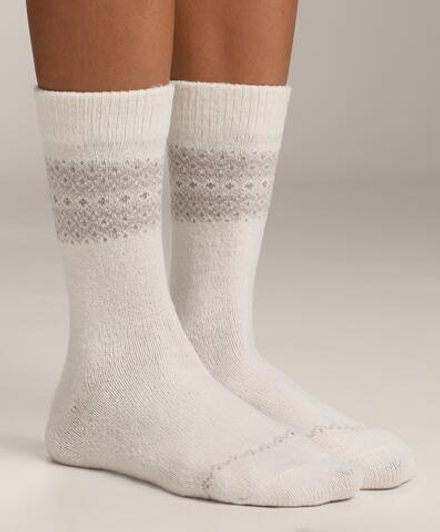 OYSHO Набор из двух пар классических жаккардовых носков, песочный меланж