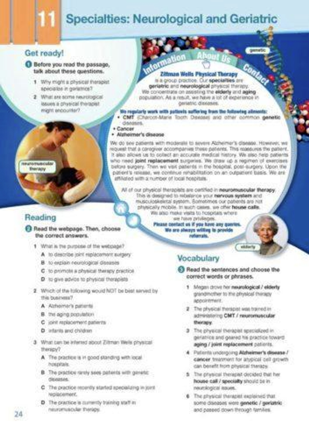 Physiotherapy (esp). Student's book with Digibook apps. Учебник