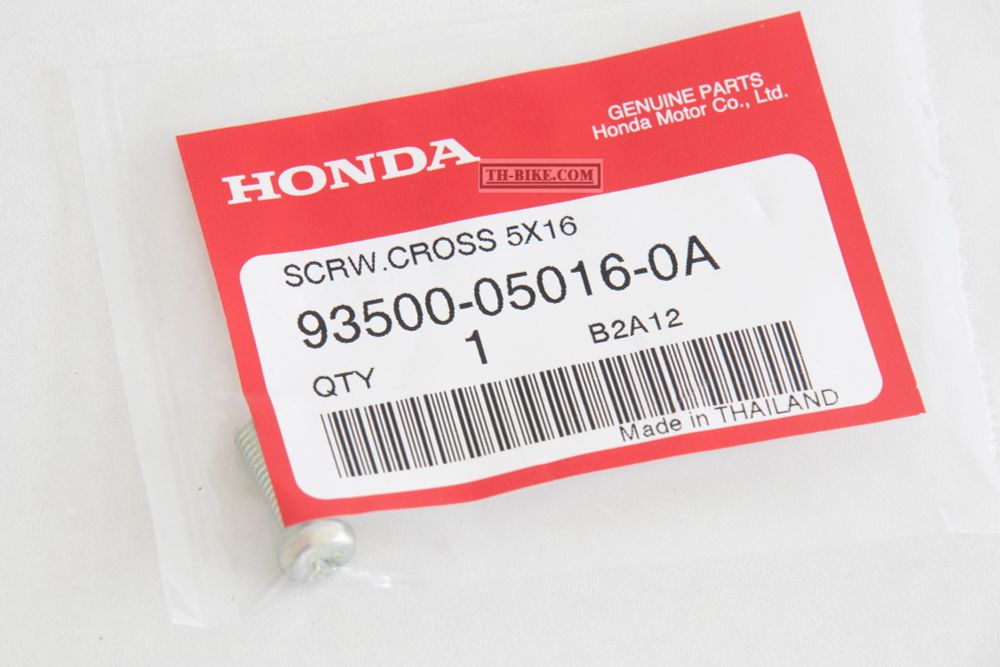 93500-05016-0A. SCREW, PAN, 5X16. HONDA