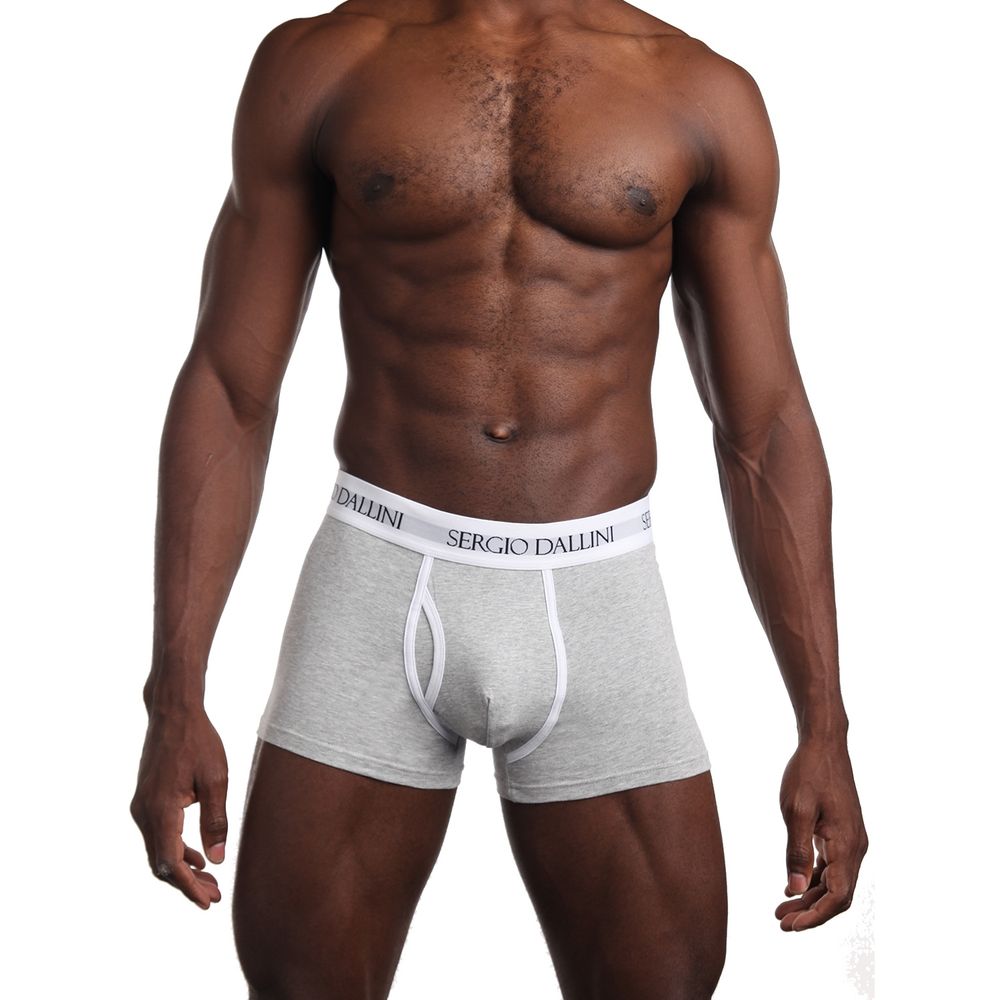 Набор мужских трусов боксеров 3в1 (синие, красные, серые) Sergio Dallini SD941-1