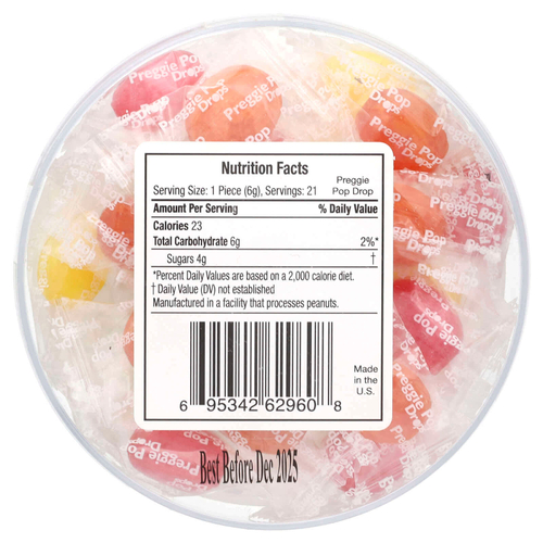 Preggie, Pop, капли для беременных, кислые фрукты, 21 шт.