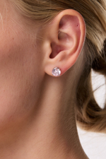 Серьги пусеты Pink M