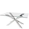 Обеденный стол Steelgor 180х90 см, закаленное стекло