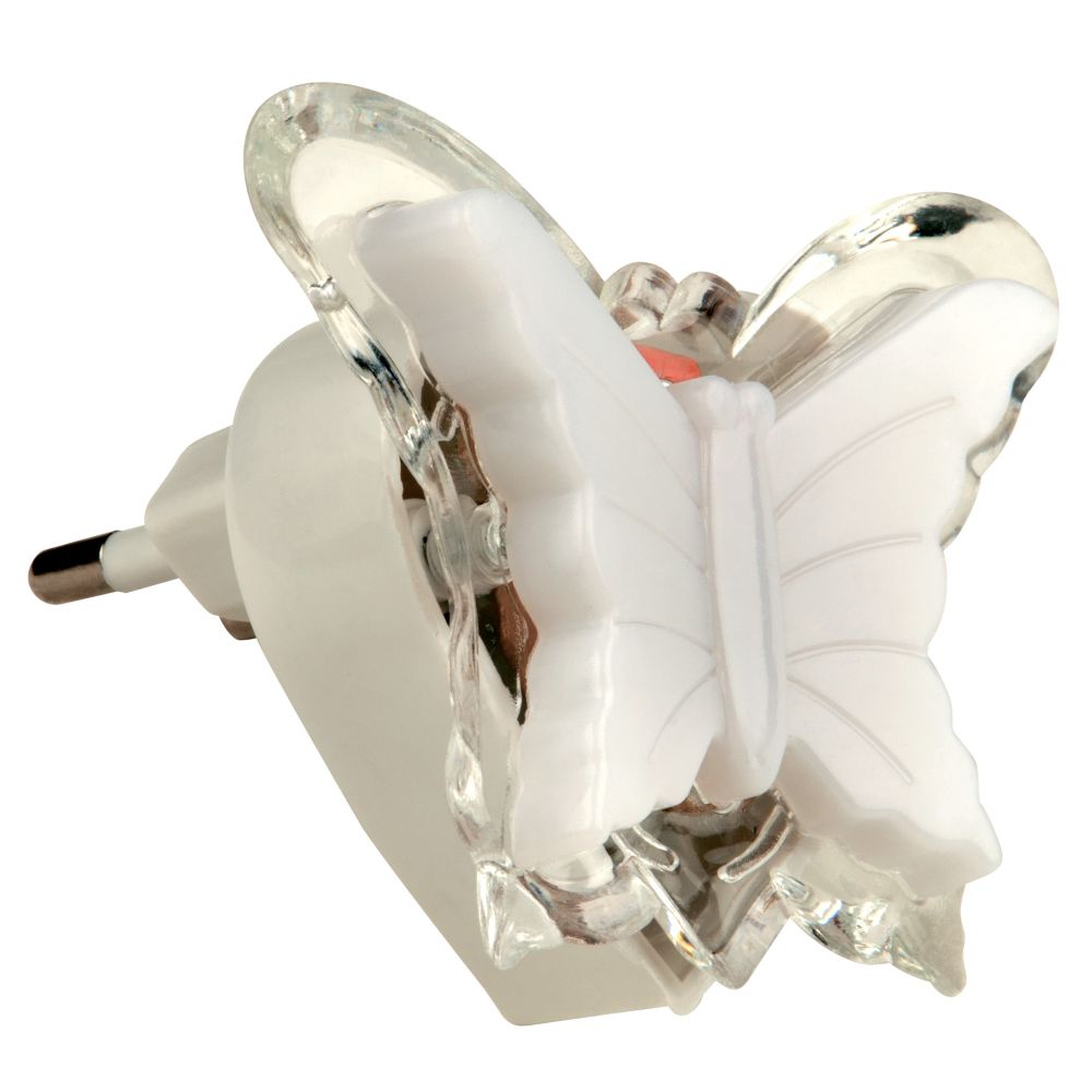 DTL-308-Бабочка-RGB-3LED-0.5W Светильник-ночник. Без выключателя. Блистер