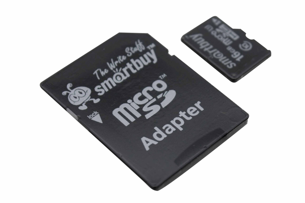 Карта памяти MicroSD 16GB SmartBuy Class 10 UHS-I c адаптером /