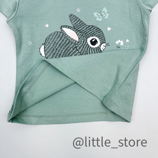 Футболка "Весенняя зелень" хлопковая, холодная мята