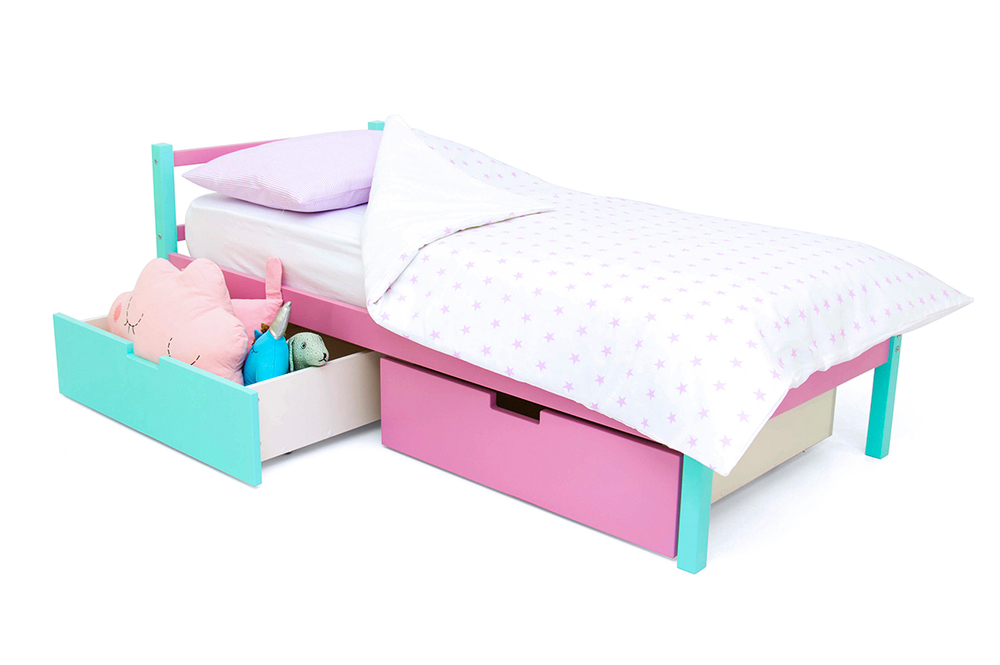 Детская кровать тахта Бельмарко Svogen мятный-лаванда