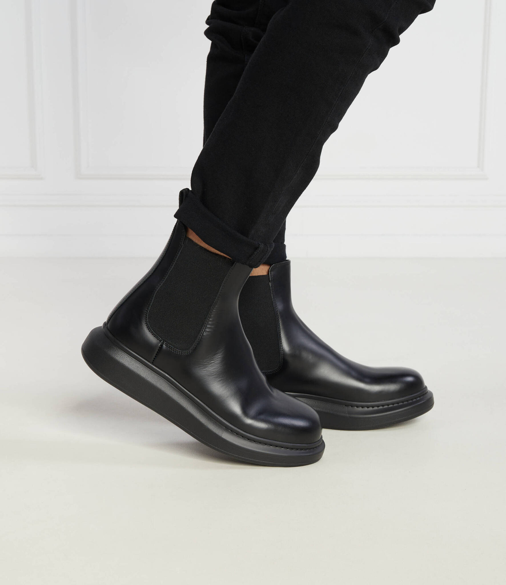 Кожаные челси Alexander McQueen - черный(586198 WHX52)