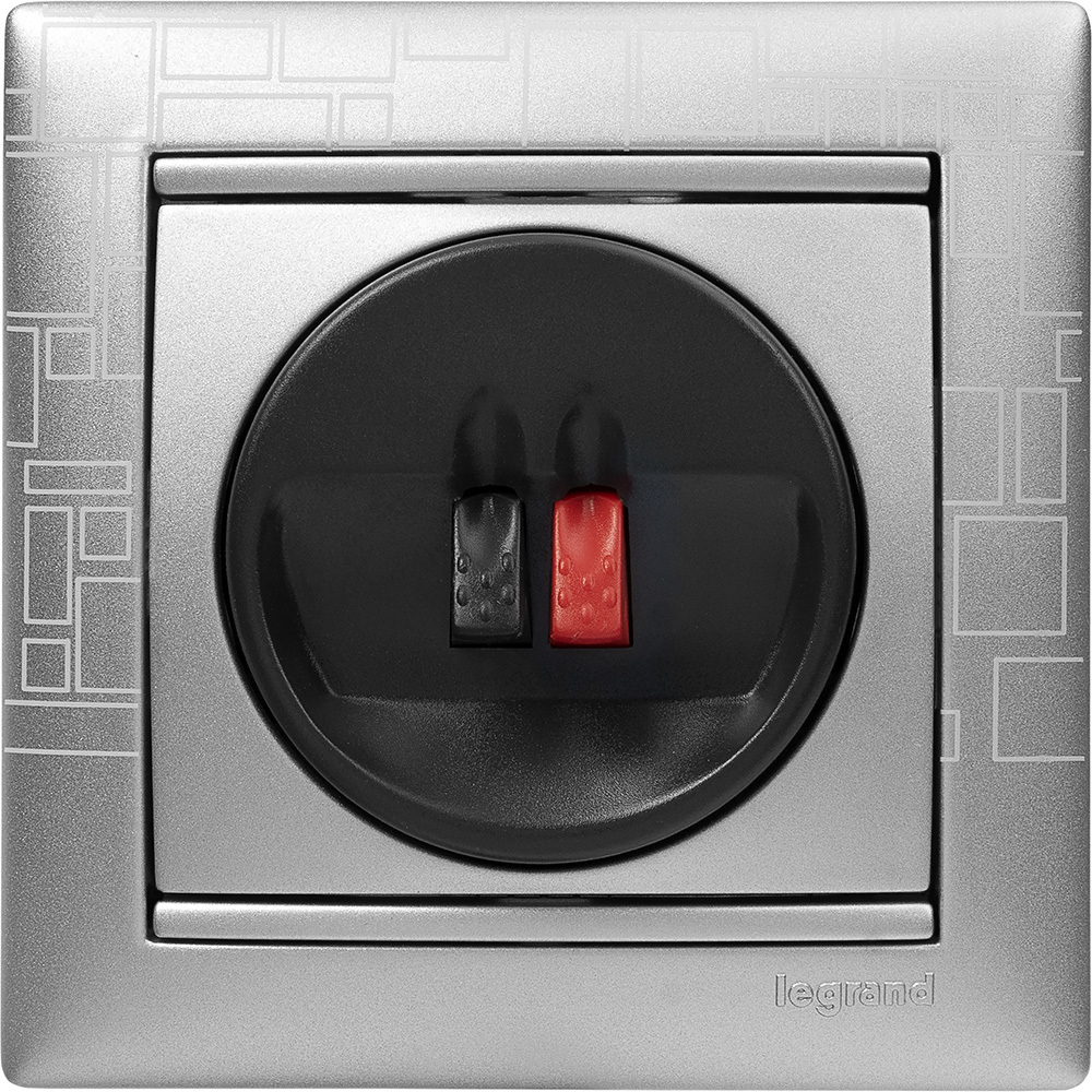Розетка для акустической системы алюминий Valena Classic LEGRAND