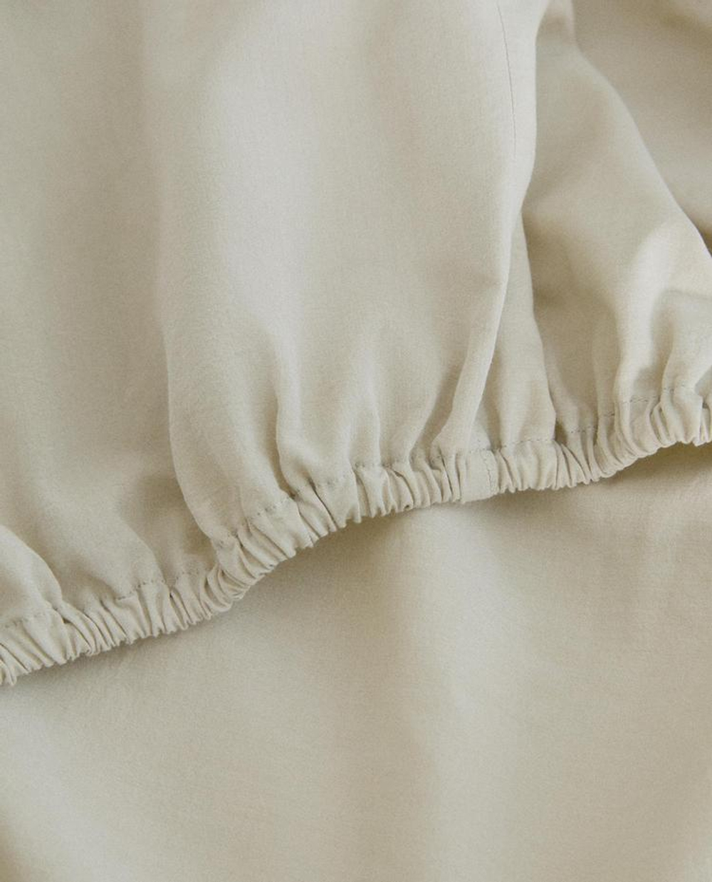 ZARA HOME ДЕТСКАЯ ПРОСТЫНЯ ИЗ ХЛОПКА НА РЕЗИНКЕ, ЗЕЛЕНЫЙ