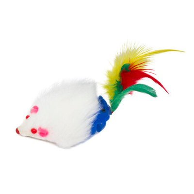 Игрушка для кошек "Мышь-шар с колокольчиком", 70-75мм (уп.3шт.), Triol