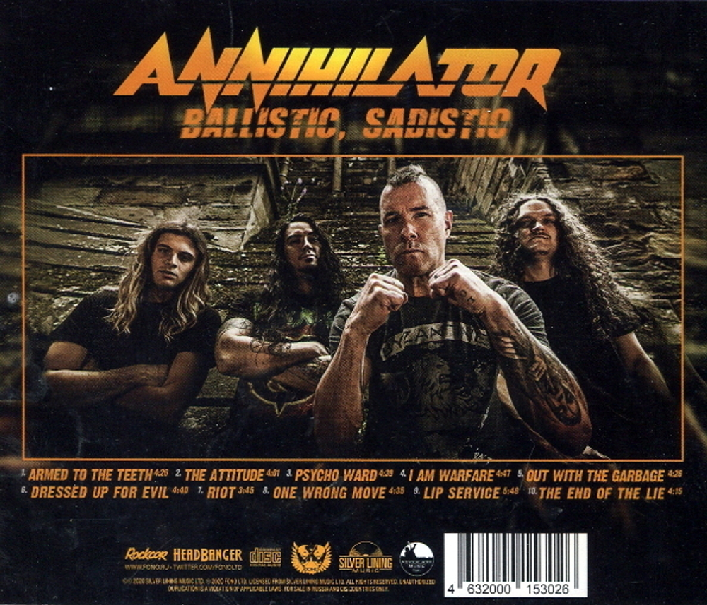 Annihilator / Ballistic, Sadistic (RU)(CD)