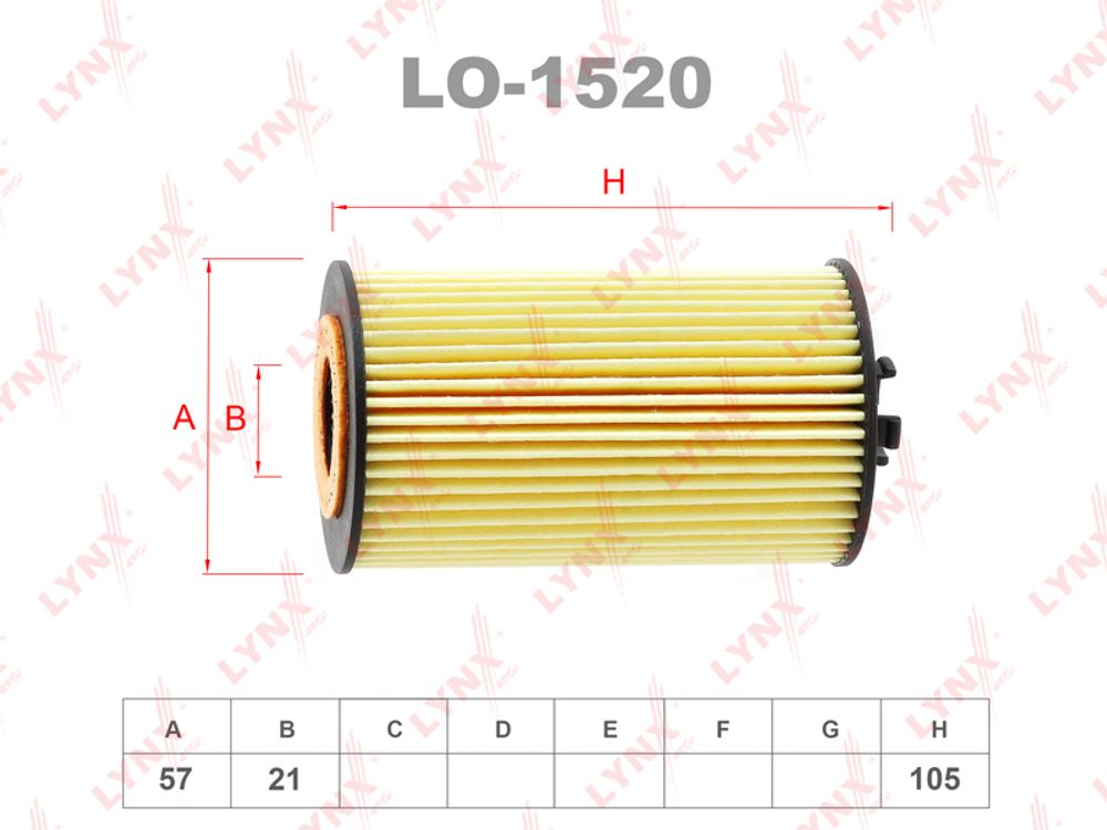 Фильтр масляный  LYNX   LO-1520