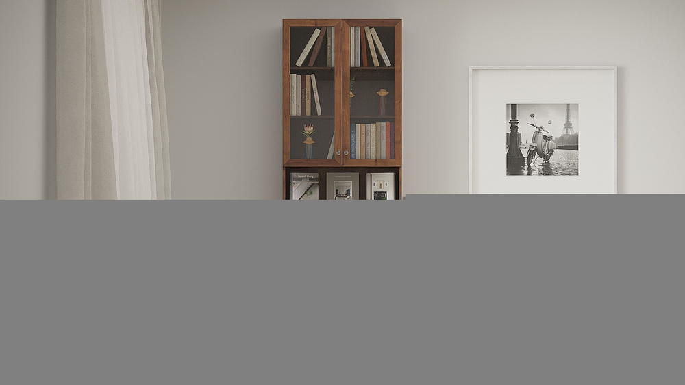 Шкаф книжный Билли 333 Орех Экко 9459 80*30*237 см, Коричневый   Фиеста