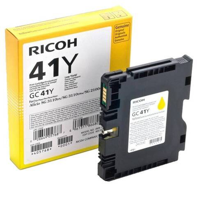 Картридж гелевый для RICOH Aficio 3110DN/ 3110DNw/3100SNw/3110SFNw/7100DN yellow (405764/type GC 41Y) 2.2К